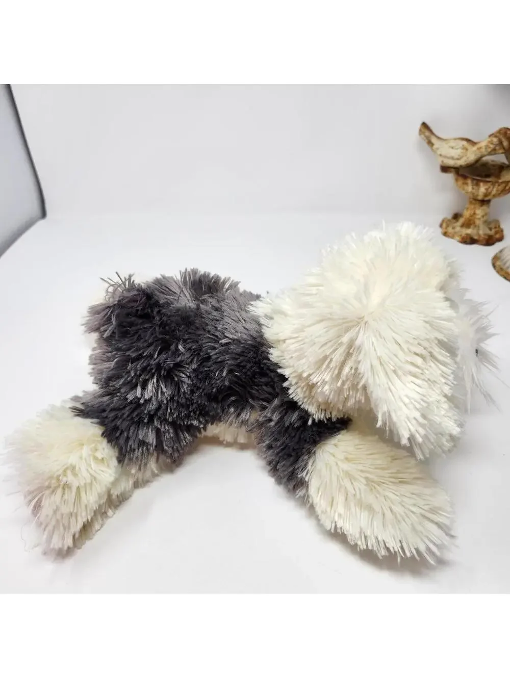 Aurora Puppy Dog Plush Stuffed Animal Gray White Floppy 11